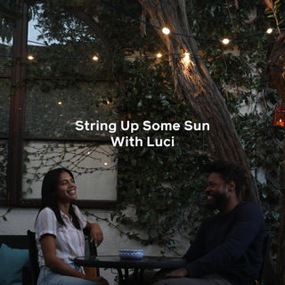 Solar String Lights: 44' White