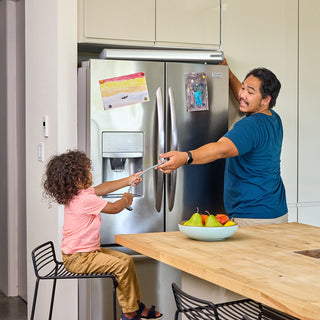 Backup battery system providing 30 to 60 hours of refrigerator backup power