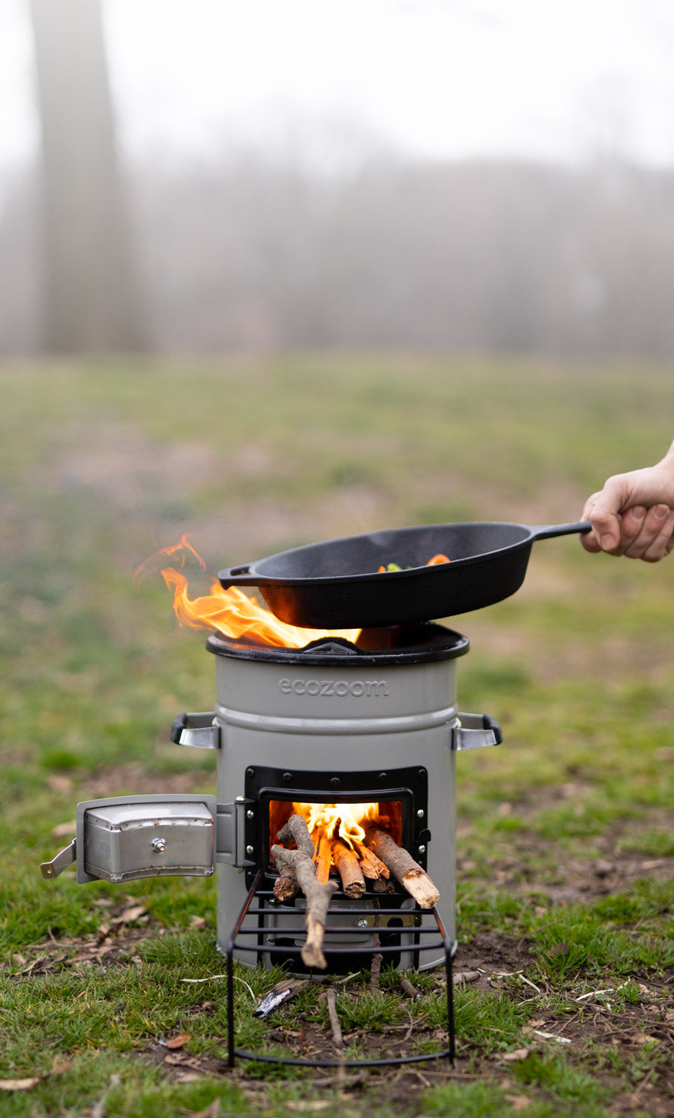 GODSAX Portable Rocket Stove – Camping BBQ Wood Stove With Storage Bag, Gloves, Shovel