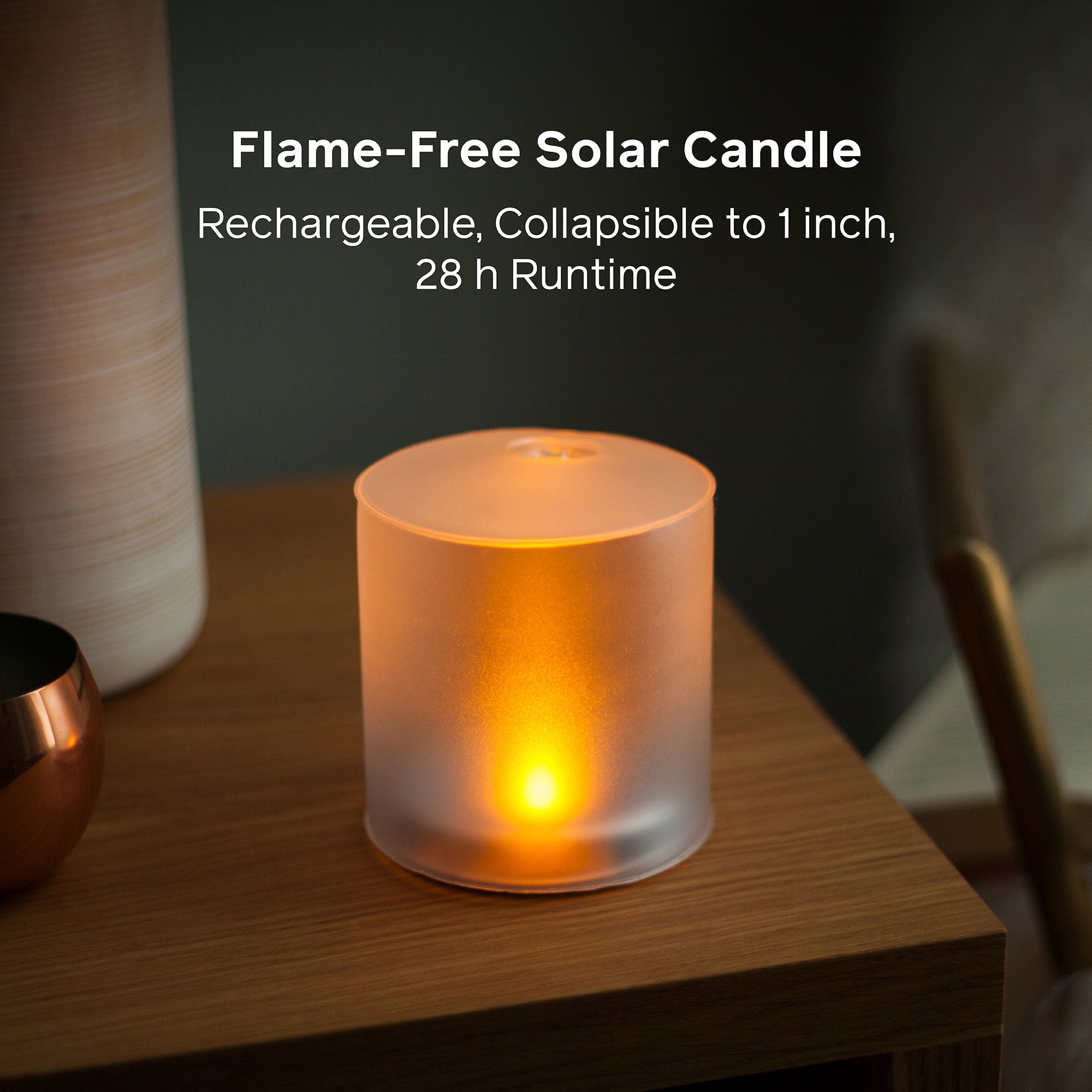 Luci Solar Inflatable Candle Lantern,
