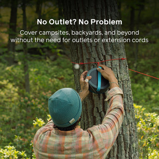 Solar String Lights: 44' White